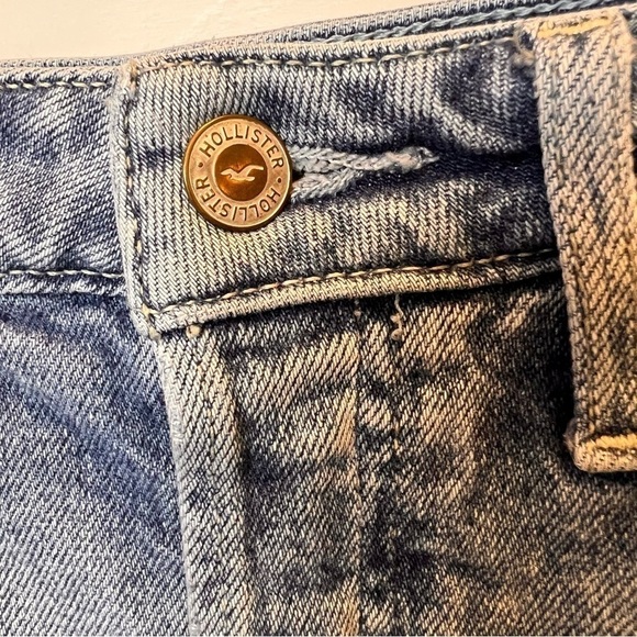 Hollister Womens Jeans Ultra High Rise Vintage Straight Distressed 7 R 28W x 27L - Picture 5 of 11